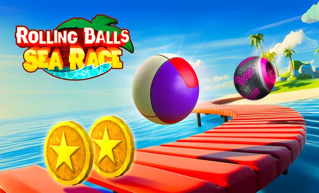 Spielbild Rolling Balls Sea Race