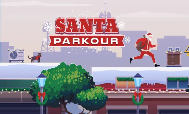 image game Santa Parkour