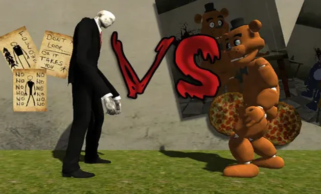 image game Slenderman vs Freddy the Fazbear