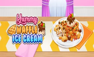 image game Yummy Waffle Ice Cream