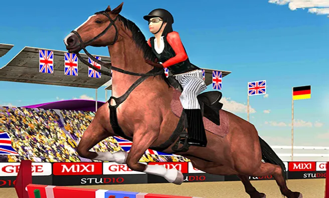 image game Horse Jumping Show 3D