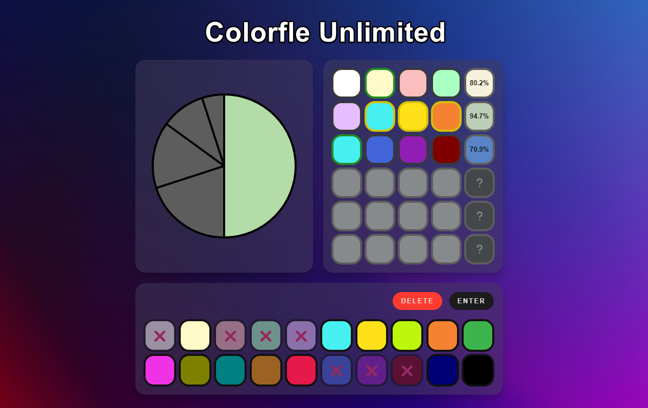 Colorfle 🕹️ Play for Free on HahaGames