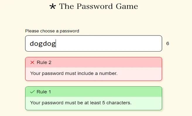 image game Password Game