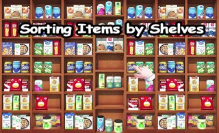 image game Sorting Items by Shelves
