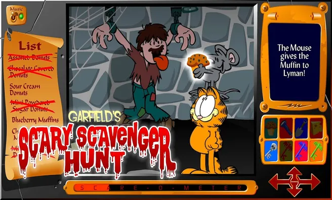 image game Garfield's Scary Scavenger Hunt