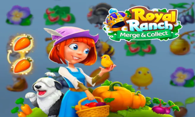 image game Royal Ranch Merge & Collect