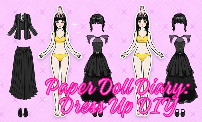 image game Paper Doll Diary: Dress Up DIY