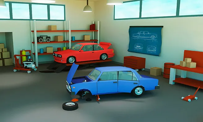Spielbild Retro Garage - Car Mechanic