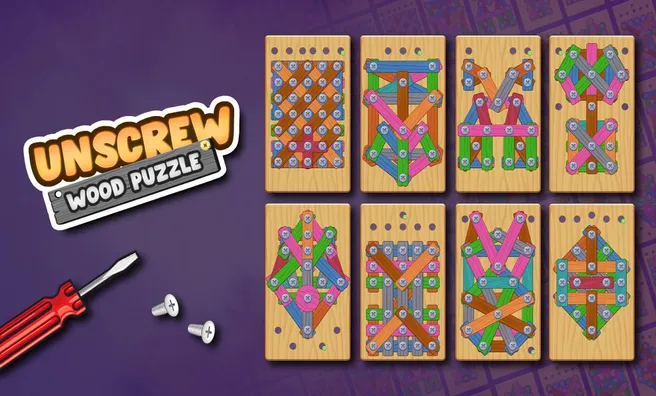 imagen del juego Unscrew Wood Puzzle