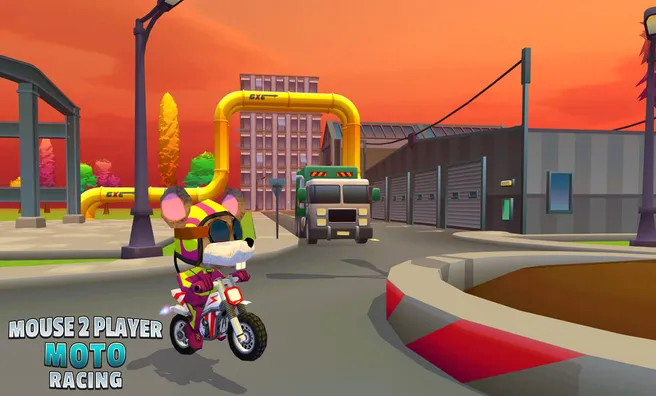 imagem do jogo Mouse 2 Player Moto Racing