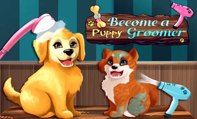 imagem do jogo Become a Puppy Groomer
