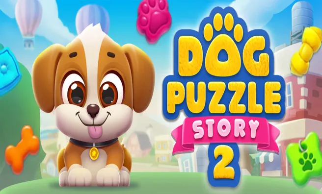 imagem do jogo Dog Puzzle Story 2