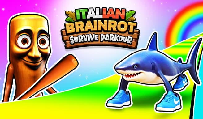 image game Italian Brainrot Survive Parkour