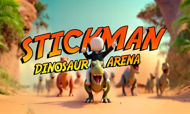 game image Stickman: Dinosaur arena