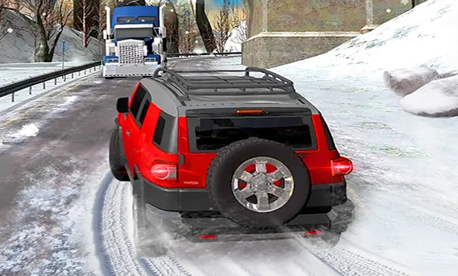खेल छवि Heavy Jeep Winter Driving