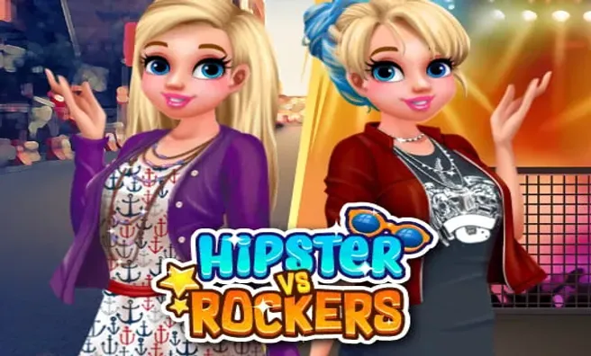 imagem do jogo Hipster vs Rockers