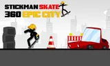 Stickman Skate 360: Epic City
